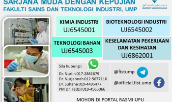 Permohonan Rayuan ke Program Sarjana Muda Fakulti Sains dan Teknologi Industri, Universiti Malaysia Pahang Sesi Akademik 2021/2022